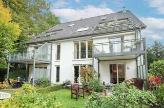 Wohnung kaufen in 45479 Broich, Wohnen im Grünen – charmante Erdgeschosswohnung mit Garten und Terrasse am Waldrand