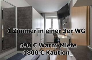 Wohnung mieten in Baumstr. 22, 75172 Innenstadt, ab 01.02 - WG Zimmer in Pforzheim Zentrum in möbelierter 3er WG - 550 Meter vom HBF Pforzheim