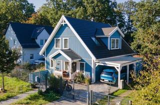 Haus kaufen in 15370 Fredersdorf-Vogelsdorf, Energieeffizientes Schwedenhaus Fredersdorf - Wärmepumpe, Lüftungsanlage, Einbauküche, Pool, Carport