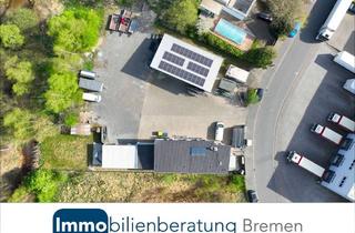 Lager kaufen in 28865 Lilienthal, Gewerbeeinheit mit Showroom, Büros und Lagerhallen und Garagen sowie Betriebswohnung