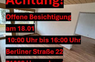 Wohnung kaufen in Berliner Straße 22, 71083 Herrenberg, Wohnung mit Top Grundriss! Offene Besichtigung: 18.01! 360° Tour