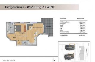Wohnung mieten in Hauptstraße 41a, 23627 Groß Grönau, Neubau: Wunderschöne 2-Zi.-Whg. (ca. 62 m²) mit großer Terrasse in ruhiger Wohnlage.