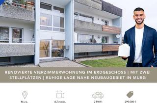 Wohnung kaufen in Ziegeleiweg, 79730 Murg, Sanierte Vierzimmerwohnung mit Balkon im Hochparterre | inkl. Küche und zwei Außenstellplätzen