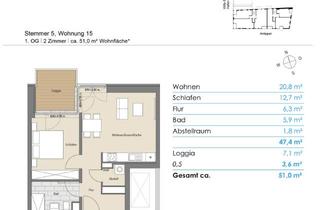 Wohnung mieten in Stemmer, 24143 Gaarden-Ost, Luxuriöse 2‑Zimmer Wohnung mit Balkon an der Förde