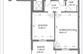 Wohnung mieten in 61389 Schmitten, Neuwertige 2-Zimmer-Erdgeschosswohnung mit geh. Innenausstattung mit Balkon und EBK