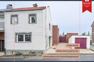 Haus kaufen in 52428 Jülich, Charmantes Reihenendhaus mit großem Garten, Kamin & Entwicklungspotenzial