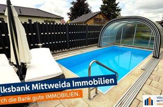Einfamilienhaus kaufen in 04643 Geithain, Pool mit gepflegtem Einfamilienhaus und Doppelgarage bei Geithain