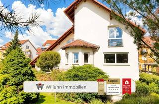 Wohnung kaufen in 04603 Windischleuba, Sofort verfügbar: Architektenhaus mit sonniger Terrasse, zwei Garagen und idyllischem Gartenbereich