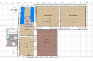 Wohnung mieten in Lückingstraße 11, 53127 Ippendorf, Ruhige 2-ZKDB 1. OG unterm Dach (gedämmt, ohne Schrägen) mit gr. Balkon in Bonn-Ippendorf
