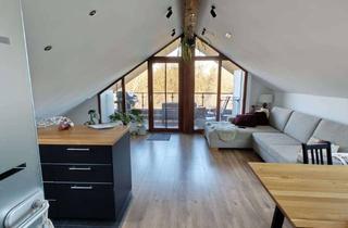 Wohnung mieten in Panoramastraße 53, 75180 Büchenbronn, Vollmöblierte, helle 2-Zimmer Dachgeschosswohnung in Büchenbronn mit Balkon (Saniert 2022)