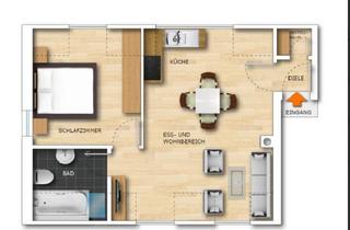 Wohnung mieten in Weiherstr, 91448 Emskirchen, Moderne 2-Zimmer Dachgeschosswohnung in Emskirchen