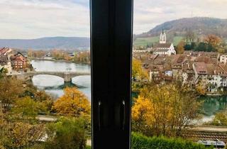 Wohnung mieten in 79725 Laufenburg, Traumblick 4-Zi Altbauwohnung in exponierter Alleinlage Laufenburg mit XXL Terrasse