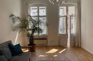 Wohnung mieten in 10553 Berlin, Schöne Altbauwohnung von 1.2. bis 30.9. 2026 frei möbliert mit Balkon