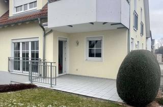 Wohnung mieten in 89415 Lauingen, Helle 4-Zimmer Erdgeschosswohnung mit Terrasse, Garten und Garage in Lauingen