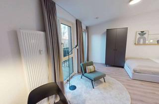 Wohnung mieten in Scharnweberstraße, 12459 Oberschöneweide, Wohnen leicht gemacht: Modernes 1-Zimmer-Apartment mit vollständiger Möblierung, BALKON und EBK d...