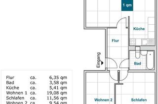 Wohnung mieten in Birkwitzer Weg, 01257 Leuben, Schöne sanierte 3 Zimmerwohnung mit Balkon und Badewanne!