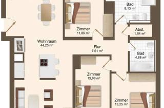 Penthouse mieten in Eisenbahnstraße 131a/b, 04315 Volkmarsdorf, Erstbezug! Einbauküche! 4-Zimmer-Penthouse in Leipzig-Volkmarsdorf