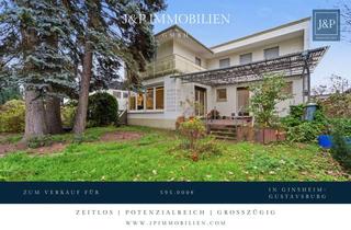 Einfamilienhaus kaufen in 65462 Ginsheim-Gustavsburg, Zeitloses Einfamilienhaus mit großem Wohnbereich, Gartenblick & Balkon