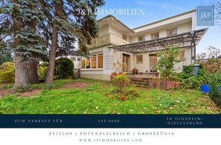 Einfamilienhaus kaufen in 65462 Ginsheim-Gustavsburg, Zeitloses Einfamilienhaus mit großem Wohnbereich, Gartenblick & Balkon