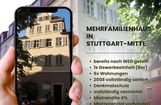 Mehrfamilienhaus kaufen in 70182 Mitte, Nach WEG aufgeteiltes Mehrfamilienhaus in Stuttgart-Mitte!