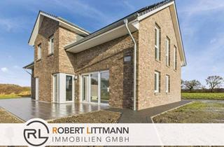 Doppelhaushälfte kaufen in 27616 Bokel, Moderne KfW-40-EE Neubau - Doppelhaushälfte mit Wärmepumpe & PV in ruhiger Lage