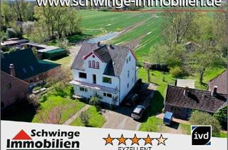Haus kaufen in 21787 Oberndorf, SCHWINGE IMMOBILIEN Stade: Familienhaus mit 220 m² Wohnfläche aus der Gründerzeit am Deich der Oste