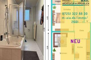 Wohnung mieten in 76131 Karlsruhe, So lässt es sich in der Karlsruher Oststadt wohnen! Mit Loggia und frisch renoviert