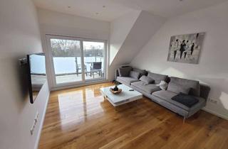 Wohnung mieten in 40223 Bilk, Top moderne & vollmöblierte Dachgeschosswohnung mit direktem Parkblick