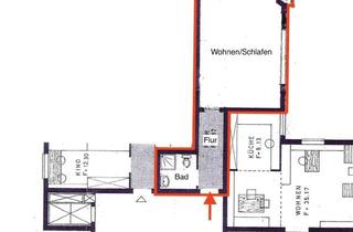 Wohnung mieten in 64331 Weiterstadt, Helle 1-Zimmer Wohnung mit Balkon im 3. OG in Weiterstadt