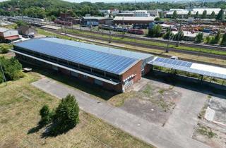 Gewerbeimmobilie mieten in 99867 Gotha, 1500 m² Halle mit Außenflächen am Bahnhof zu vermieten!