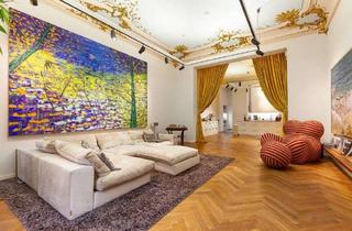 Wohnung kaufen in Savignyplatz, 10623 Charlottenburg, Imposante Altbau-Künstlerwohnung am Savignyplatz auf zwei Ebenen mit sep. Eingang für Büro/Praxis