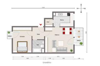 Wohnung mieten in Fröbelstraße 11, 86157 Pfersee, Gepflegte 2-Zimmer-Wohnung mit Balkon und TG-Stellplatz