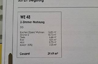 Wohnung kaufen in 53721 Siegburg, Siegburg - 2 Zimmer Wohnung in Zentraler Lage in Siegburg zu verkaufen