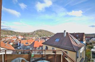 Wohnung kaufen in 75210 Keltern, 2-3-Zimmer-Maisonette-Dachgeschosswohnung mit tollem Blick und Garage