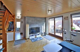 Wohnung kaufen in 75210 Keltern, 2-3-Zimmer-Maisonette-Dachgeschosswohnung mit tollem Blick und Garage