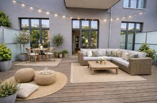 Wohnung mieten in Am Filmlager, 12555 Köpenick, Maritimes Umfeld verbunden mit Filmcharme - 3-Zimmer-Wohnung mit riesiger Terrasse und EBK und FBH