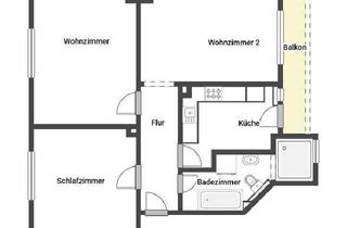 Sozialwohnungen mieten in Dietrich-Benking-Straße, 44805 Bergen, 3-Zimmer-Wohnung mit Loggia in Bochum Hiltrop / WBS erforderlich