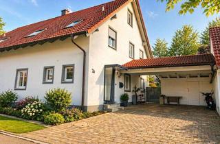 Doppelhaushälfte kaufen in 84174 Eching, Ansprechende Doppelhaushälfte mit Kamin, Dachstudio und idyllischem Garten