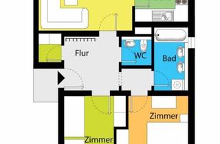 Wohnung kaufen in 01705 Freital, Charmante, vermietete Wohnung - Solide Kapitalanlage in gefragter Wohnlage