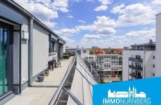 Penthouse mieten in 90478 Glockenhof, 10 Min. ins Zentrum: Modernes Penthouse mit 65 m² Dachterrasse