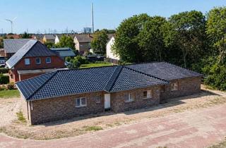 Doppelhaushälfte kaufen in 31628 Landesbergen, Neubau - Kfw-Effizienzhaus 55 Standard - Exklusiver Bungalow mit Carport und Garten in Landesbergen