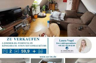 Wohnung kaufen in 75203 Königsbach-Stein, 2-Zimmer DG-Whg in Stein zu verkaufen!