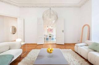 Wohnung kaufen in Metzer Straße 28, 10405 Prenzlauer Berg, Kollwitzkiez: 4-Zimmer-Altbau mit Gartenterrasse, 2 Bädern, Stuck, Nolte-EBK, imposante Deckenhöhen