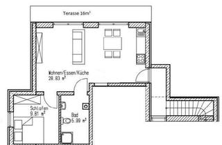 Wohnung mieten in 85402 Kranzberg, Schöne und ruhige 2-Zimmer Wohnung mit Terrasse in Kranzberg