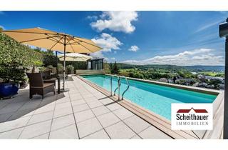 Haus kaufen in 74862 Binau, Exklusives Anwesen mit Panoramablick + Infinity-Pool über das Neckartal – Wohnen auf höchstem Niveau