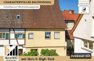 Haus kaufen in 86751 Mönchsdeggingen, DHH mit Balkon, kleinem Hof, Charme & Potenzial - bezahlbares Eigenheim