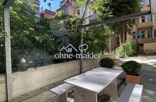 Wohnung mieten in 70180 Stuttgart, Komplett möblierte 2 Zi Whg. (nur für 1 Person) mit Gartenterrasse in der Innenstadt (Kulturdenkmal)