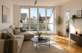 Wohnung kaufen in 85375 Neufahrn, Charmante lichtdurchflutete 4-Zimmer Dachgeschosswohnung mit Balkon in ruhiger Lage