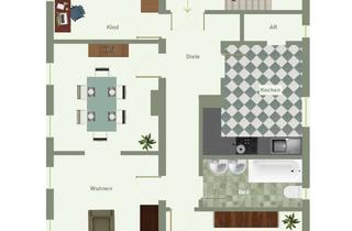 Wohnung kaufen in 41515 Grevenbroich, ++ Kreative Hände für große OG-Wohnung plus 51 m²-DG zum Ausbau gesucht! ++