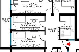 Wohnung kaufen in 65428 Rüsselsheim, Große 4-Zimmerwohnung in Rüsselsheim "Vermietet"